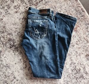 BKE Men's Dark Blue Slim Jeans